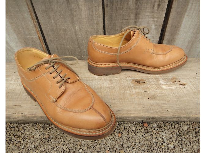 Derby Heschung Willow in pelle beige - vista 4