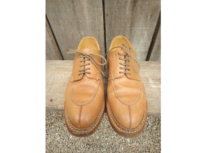 Derby Heschung Willow in pelle beige - vista 5