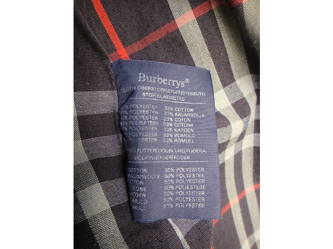 Trench Burberry Blu Navy - vista 4
