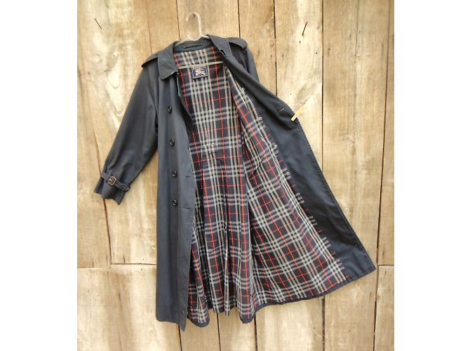 Trench Burberry Blu Navy - vista 5