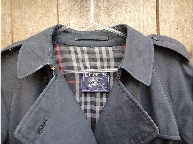 Trench Burberry Blu Navy - vista 6
