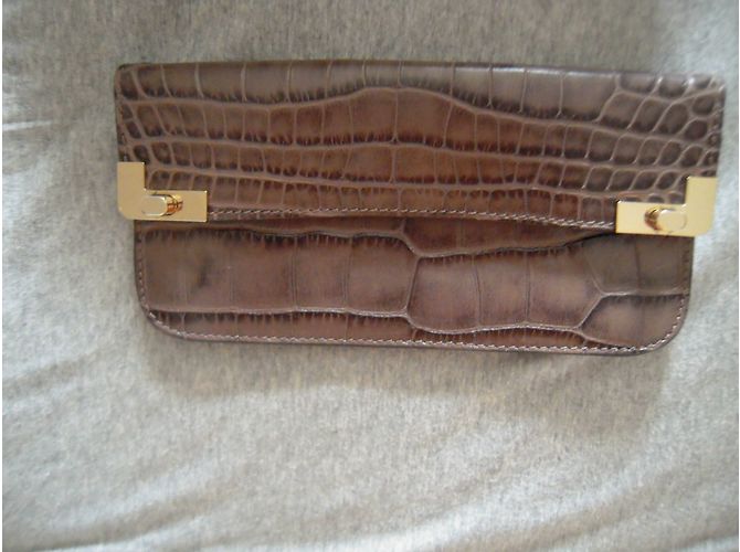 Borsa a mano Lancel L in pelle grigia Grigio - vista 4