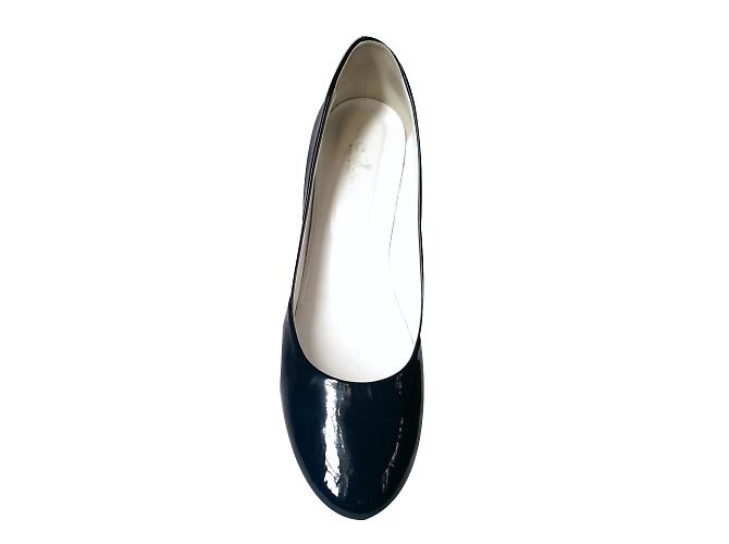 Hogan Keilabsatz Pumps aus blauem Lackleder Gr. 41 - Ansicht 2