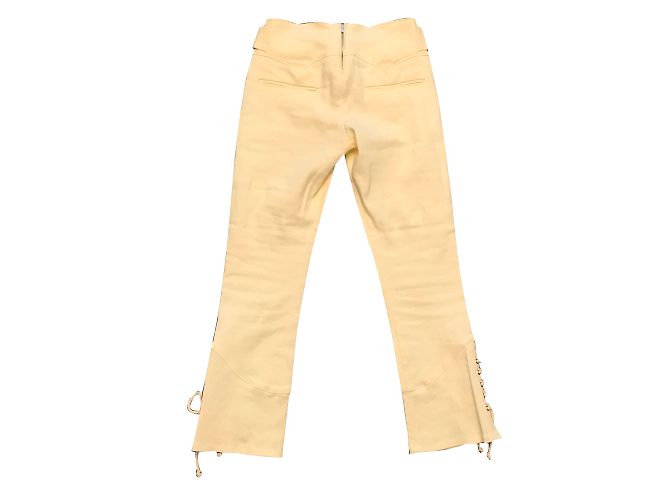 Isabel Marant Nubia Hose Eggshell Baumwolle Leinen Aus weiß - Ansicht 2