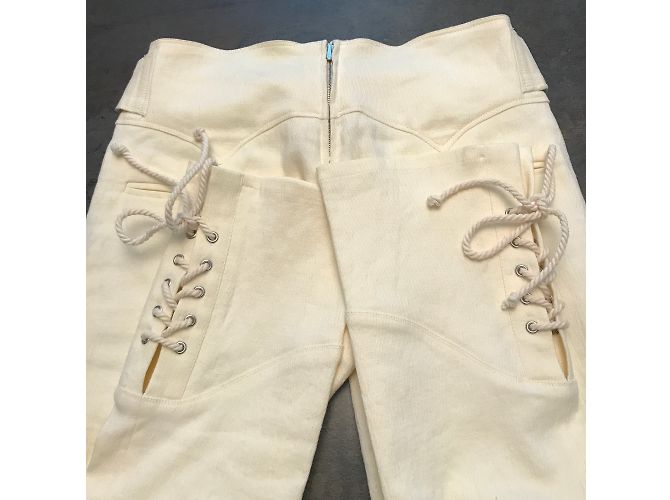 Isabel Marant Nubia Hose Eggshell Baumwolle Leinen Aus weiß - Ansicht 3