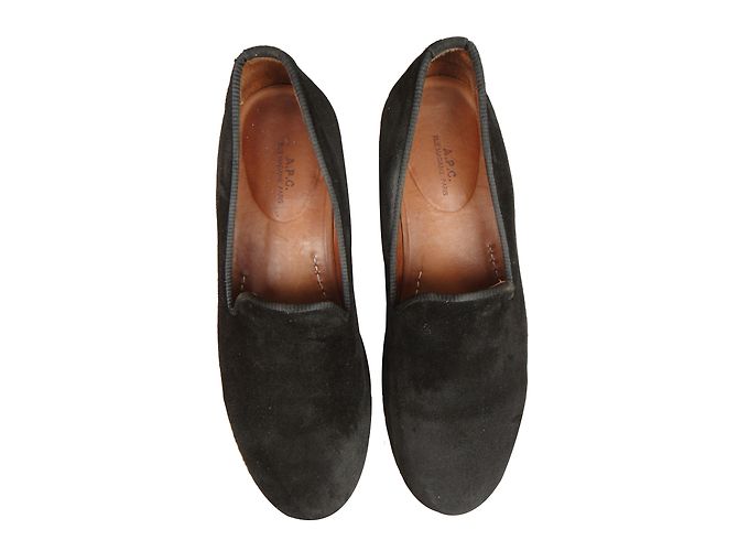 Mocassini Apc Neri in Pelle 42 Nero - vista 2
