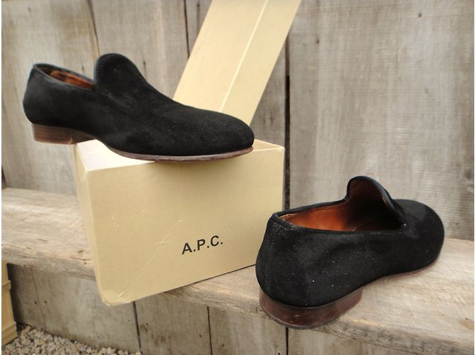 Mocassini Apc Neri in Pelle 42 Nero - vista 5