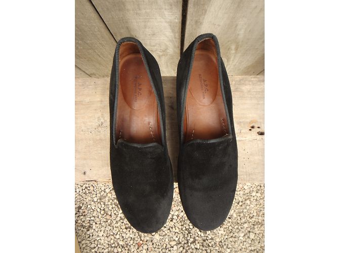 Mocassini Apc Neri in Pelle 42 Nero - vista 9