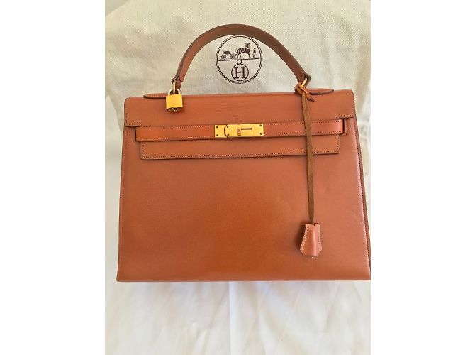 Hermès Kelly Marrón claro - vista 3