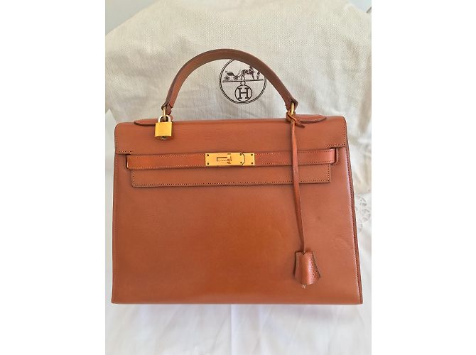 Hermès Kelly Marrón claro - vista 7