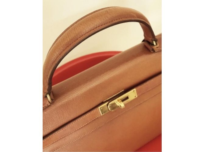 Hermès Kelly Marrón claro - vista 9