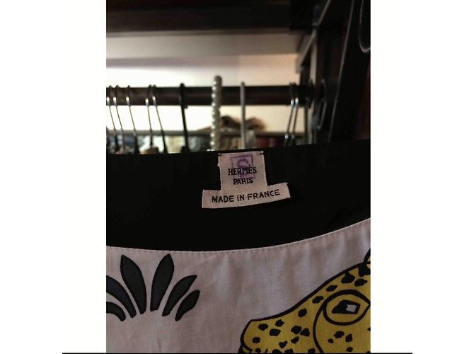Hermès Top drape sans manches inprime leopard Multicor - vista 3