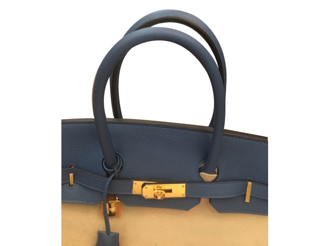 Hermès Birkin 35 Azul - vista 11