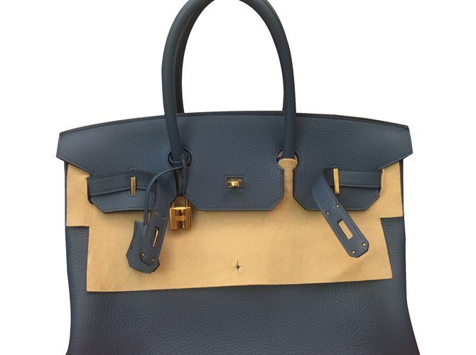 Hermès Birkin 35 Azul - vista 12