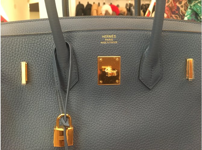 Hermès Birkin 35 Azul - vista 15