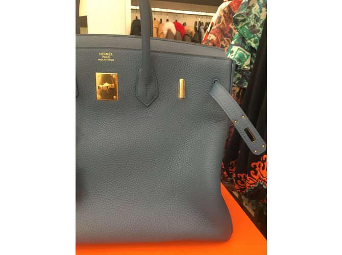 Hermès Birkin 35 Azul - vista 18