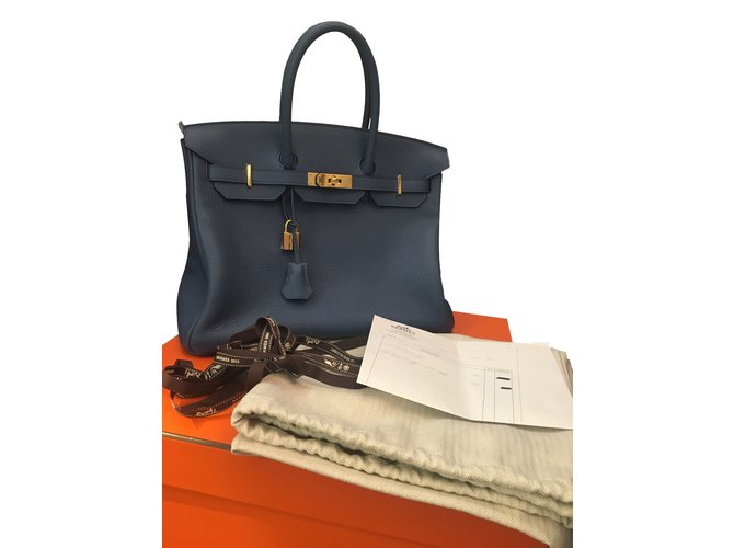 Hermès Birkin 35 Azul - vista 2