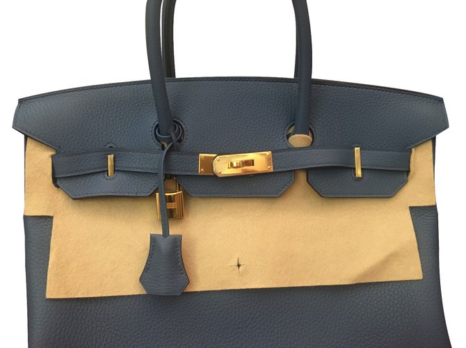 Hermès Birkin 35 Azul - vista 3