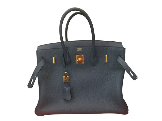 Hermès Birkin 35 Azul - vista 4