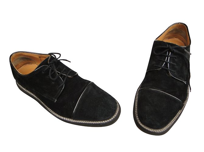 Kenzo Derby Clif in pelle nera 42 Nero - vista 2