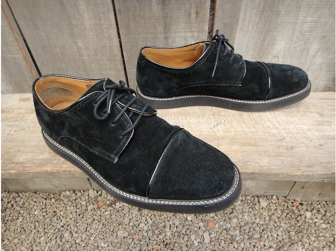 Kenzo Derby Clif in pelle nera 42 Nero - vista 6