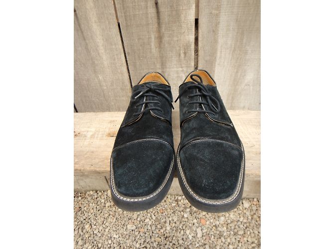 Kenzo Derby Clif in pelle nera 42 Nero - vista 7