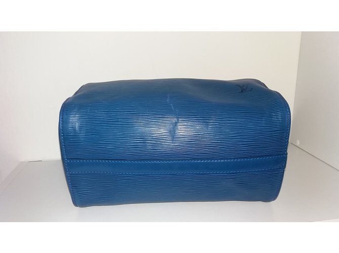 Speedy Louis Vuitton Handtasche Blau - Ansicht 5