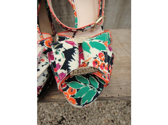 Sandali Kenzo in pelle e tessuto 38 Multicolore - vista 7