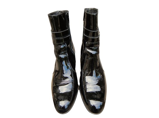Botines Ann Tuil de charol negro - vista 2
