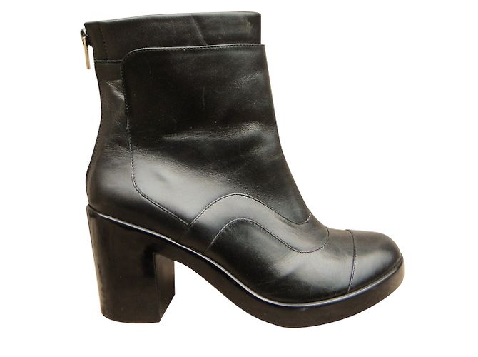 Stivaletti Robert Clergerie in pelle nera 39 Nero - vista 2