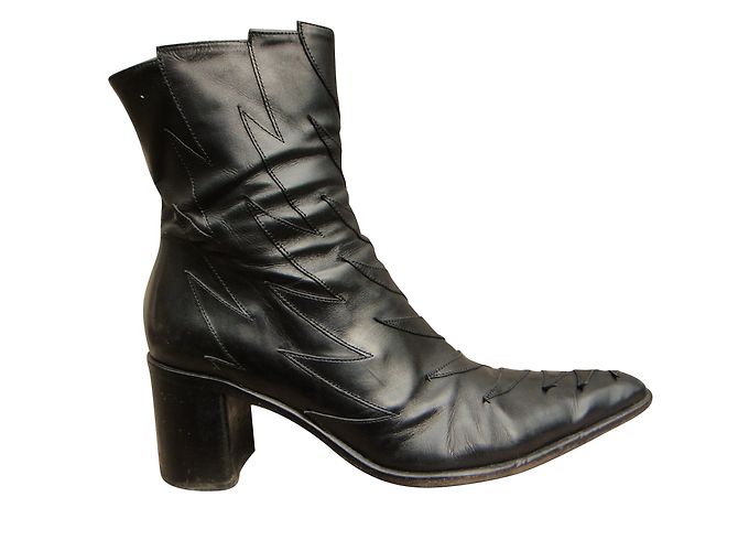 Stivaletti Free Lance in pelle nera taglia 38 Nero - vista 2