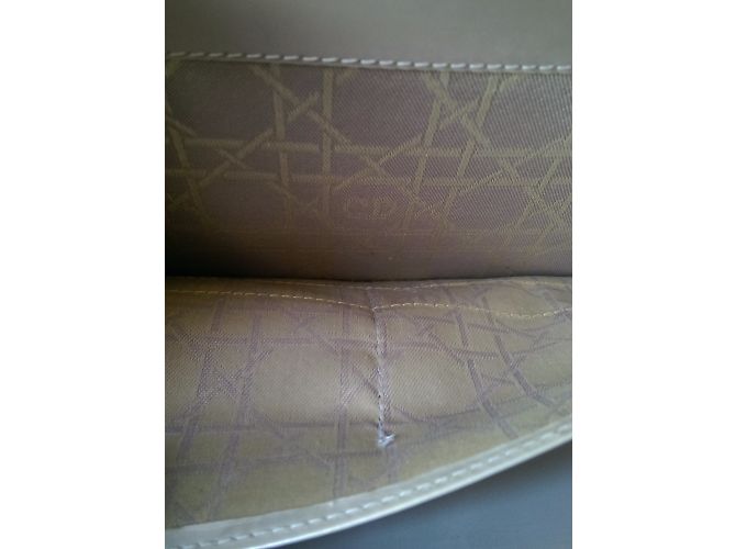 Cartera Christian Dior Piel Barnizada Beige Rosa - vista 6