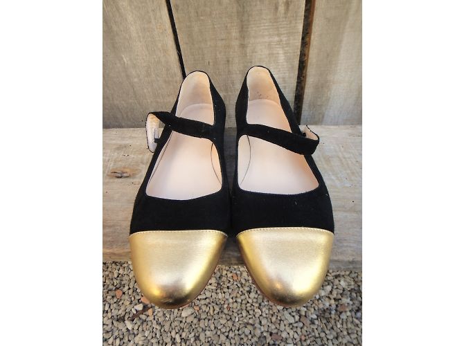 Apc Babys Bailarinas Negras de Piel de Ciervo 37 Negro - vista 4