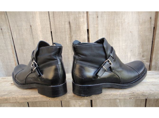 Prada Black Leather Boots - view 4