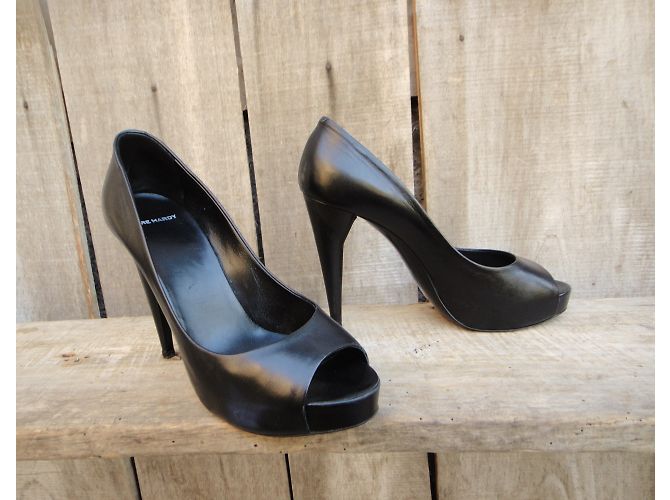 Décolleté Pierre Hardy in pelle nera taglia 39 Nero - vista 3