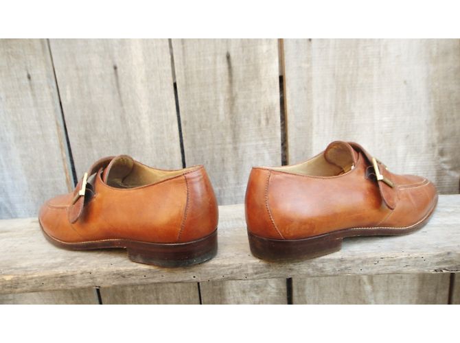 Scarpe Gucci in pelle marrone chiaro - vista 4