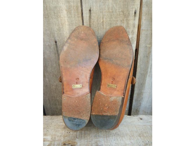 Scarpe Gucci in pelle marrone chiaro - vista 6