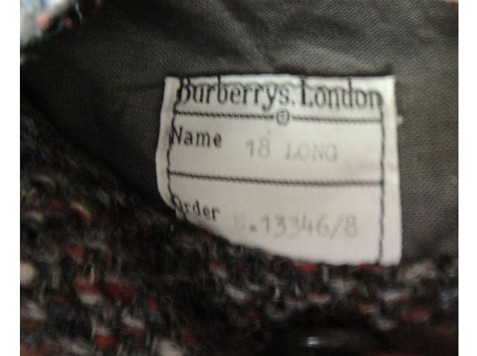 Abrigo Burberry de tweed gris - vista 11