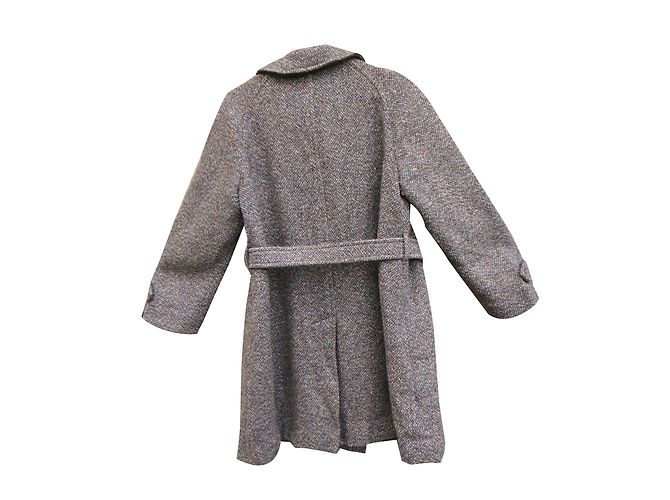 Abrigo Burberry de tweed gris - vista 2