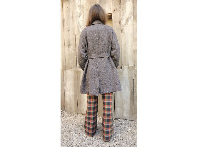 Abrigo Burberry de tweed gris - vista 6