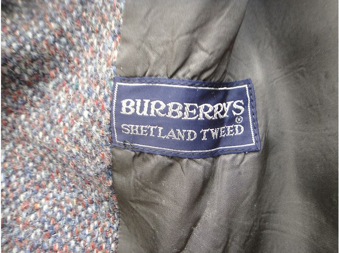 Abrigo Burberry de tweed gris - vista 8