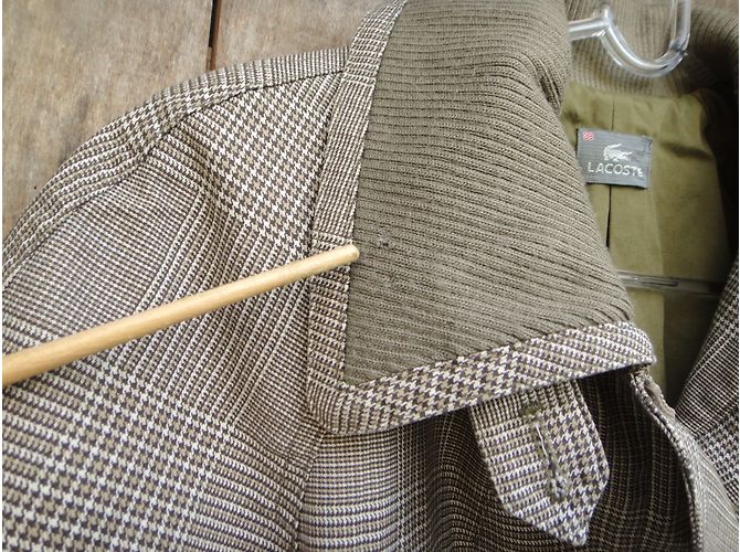 Chaqueta Lacoste de algodón gris - vista 10