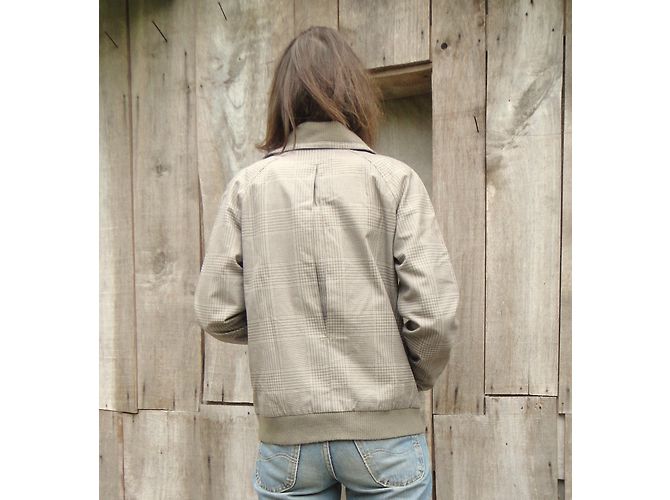 Chaqueta Lacoste de algodón gris - vista 4