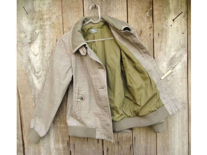 Chaqueta Lacoste de algodón gris - vista 6