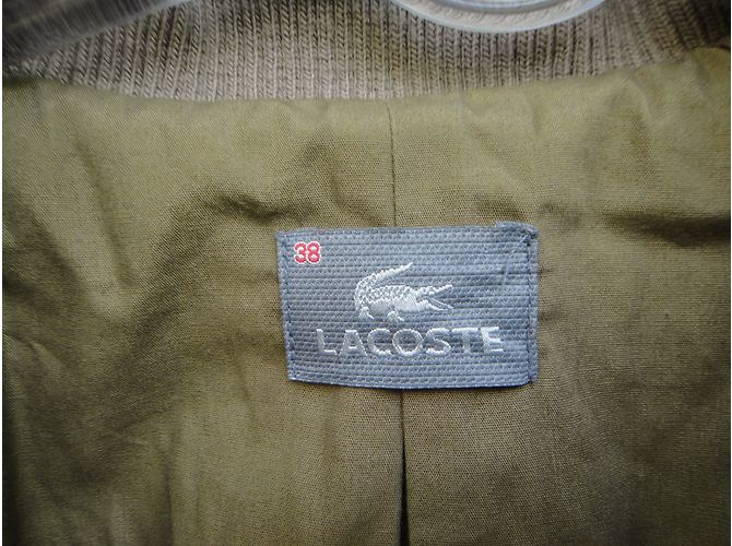 Chaqueta Lacoste de algodón gris - vista 8
