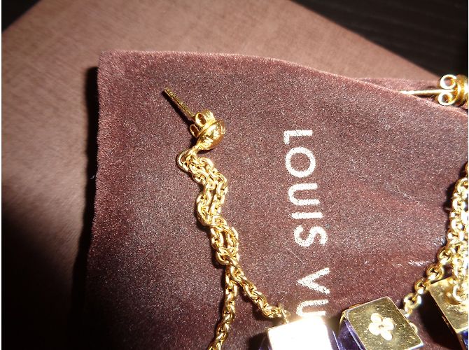Louis Vuitton Brincos Dourado - vista 3