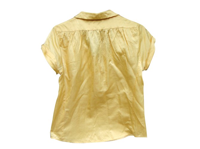 Blusa Sandro de seda amarilla Amarillo - vista 2