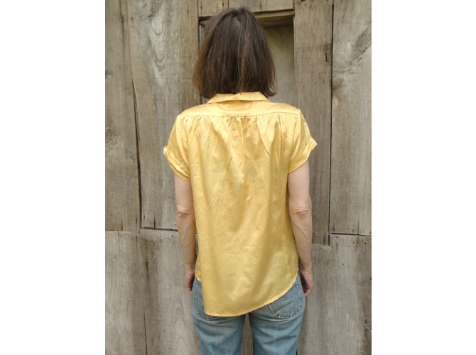 Blusa Sandro de seda amarilla Amarillo - vista 4
