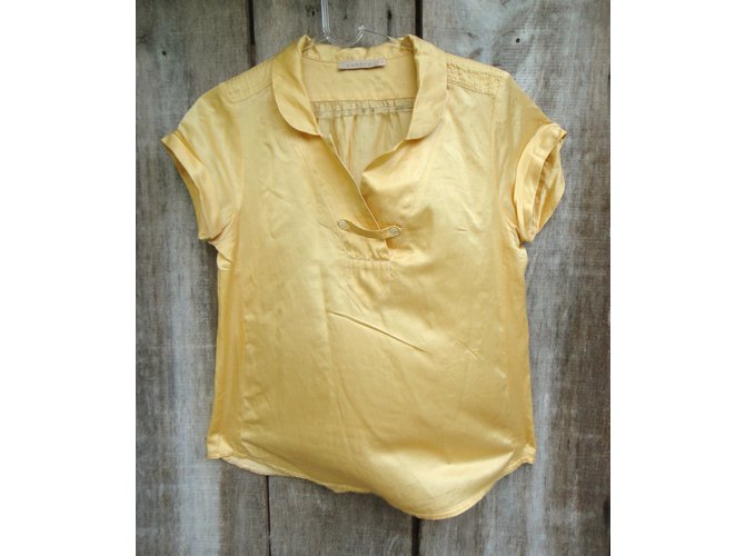 Blusa Sandro de seda amarilla Amarillo - vista 5