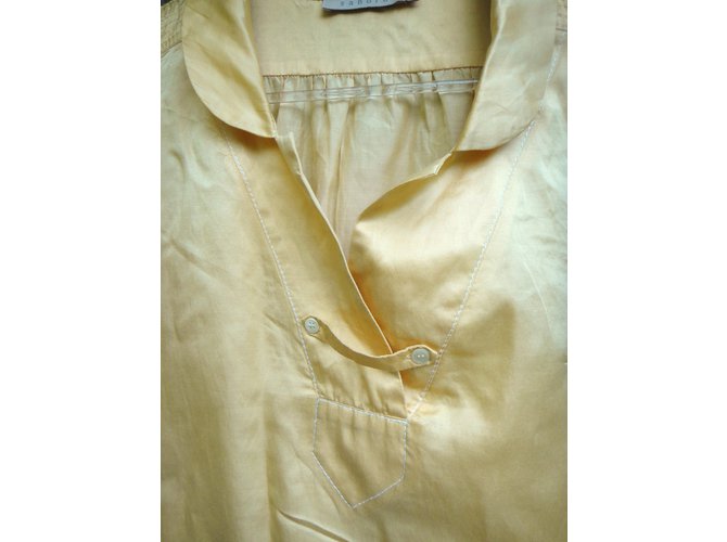 Blusa Sandro de seda amarilla Amarillo - vista 7